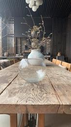 Transparante vaas, Huis en Inrichting, Woonaccessoires | Vazen, Ophalen, Wit, Minder dan 50 cm, Glas