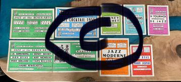 Hot Club of Belgium, Jazz, posters, brochures 1955-56 beschikbaar voor biedingen