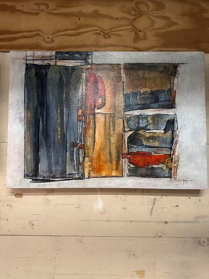 Chris Moens — 2010, Antiek en Kunst, Kunst | Schilderijen | Abstract, Ophalen of Verzenden