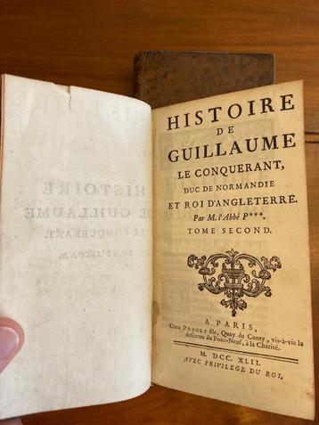 Histoire de Guillaume le Conquérant. Livre ancien beschikbaar voor biedingen