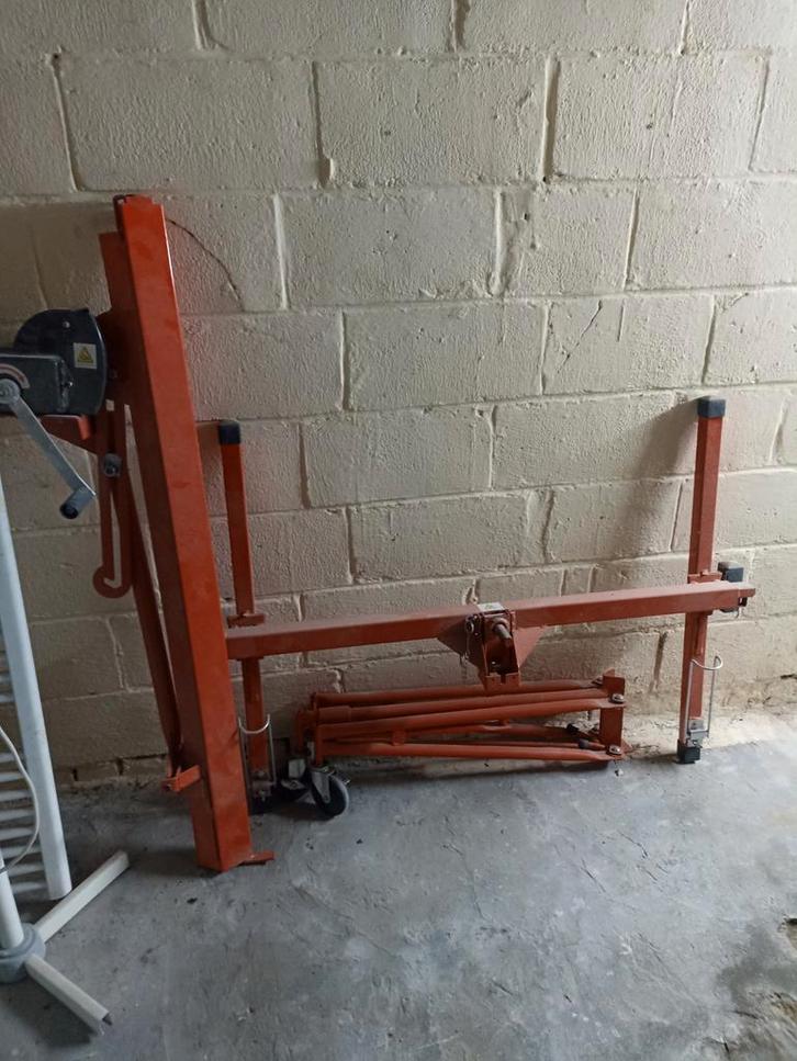 Gyproc lift, 2 schragen en 3 schoren., Doe-het-zelf en Bouw, Werkbanken, Gebruikt, Ophalen
