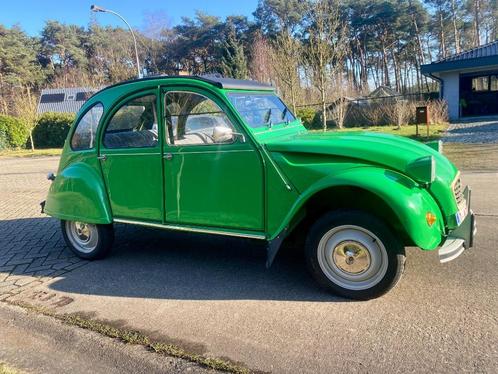 Citroen 2pk vert bambou, Auto's, Citroën, Particulier, 2CV, Bluetooth, Metaalkleur, Open dak, Radio, Benzine, 5 deurs, Handgeschakeld