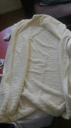 Vintage drap couvre lit blanc cassé 100 x 160cm, Maison & Meubles, Enlèvement ou Envoi, Comme neuf, Blanc