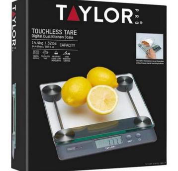 Taylor Pro Touchless Tare 14,4kg dubbele keukenweegschaal beschikbaar voor biedingen