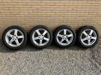 Winterbanden 205/55 R16 + alu velgen, Ophalen, Gebruikt, Velg(en), 16 inch