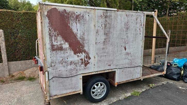 Honda aanhangwagen – plaats voor 2 quads, dubbele achterdeur, Auto diversen, Aanhangers en Bagagewagens, Zo goed als nieuw, Ophalen