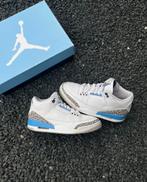 Air Jordan 3 – White/University Blue, Autres couleurs, Comme neuf, Envoi, Jordan (Nike)