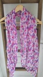 sjaal met bloemenprint, Kleding | Dames, Mutsen, Sjaals en Handschoenen, Ophalen of Verzenden, Zo goed als nieuw, Sjaal