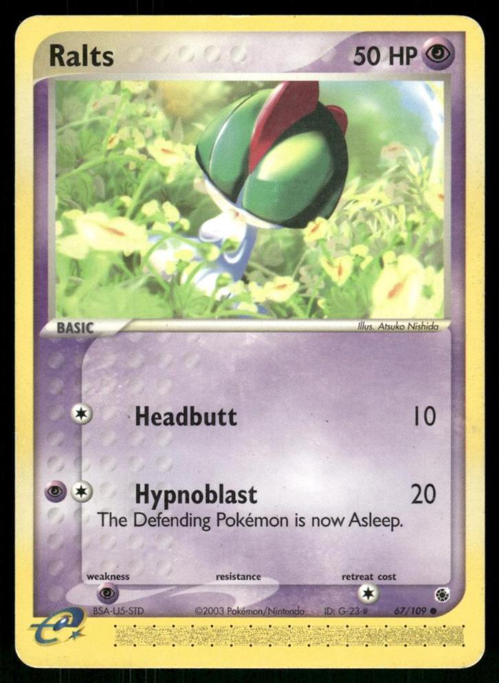 Ralts 67/109 - Ruby &amp; Sapphire (EX), Hobby en Vrije tijd, Verzamelkaartspellen | Pokémon, Gebruikt, Verzenden