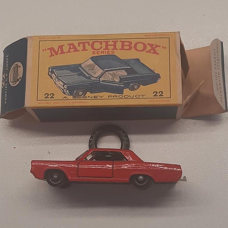 MATCHBOX UK nr.22: PONTIAC GP SPORT COUPE*VINTAGE*, Hobby en Vrije tijd, Modelauto's | 1:87, Nieuw, Auto, Matchbox, Ophalen