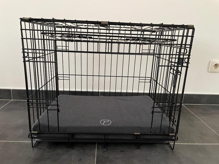 Draadkooi met deur en schuifdeur, Dieren en Toebehoren, Hondenbenches, Nieuw, Ophalen