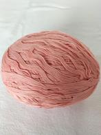 Pelote de coton Emily 400 gr couleur rose., Hobby & Loisirs créatifs, Tricot & Crochet, Comme neuf, Aiguille, Enlèvement ou Envoi