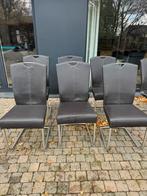 6 chaises de salle-à-manger, Maison & Meubles, Chaises, Brun, Enlèvement, Cuir, Moderne