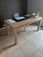 Table en bois pour cuisine ou bureau + 4 chaises, Maison & Meubles, Tables | Tables à manger, Enlèvement ou Envoi, Comme neuf