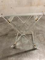 Plexi vintage bijzettafel 75 x 50 cm, Huis en Inrichting, Tafels | Salontafels, Ophalen, Overige materialen, Gebruikt, 100 tot 150 cm