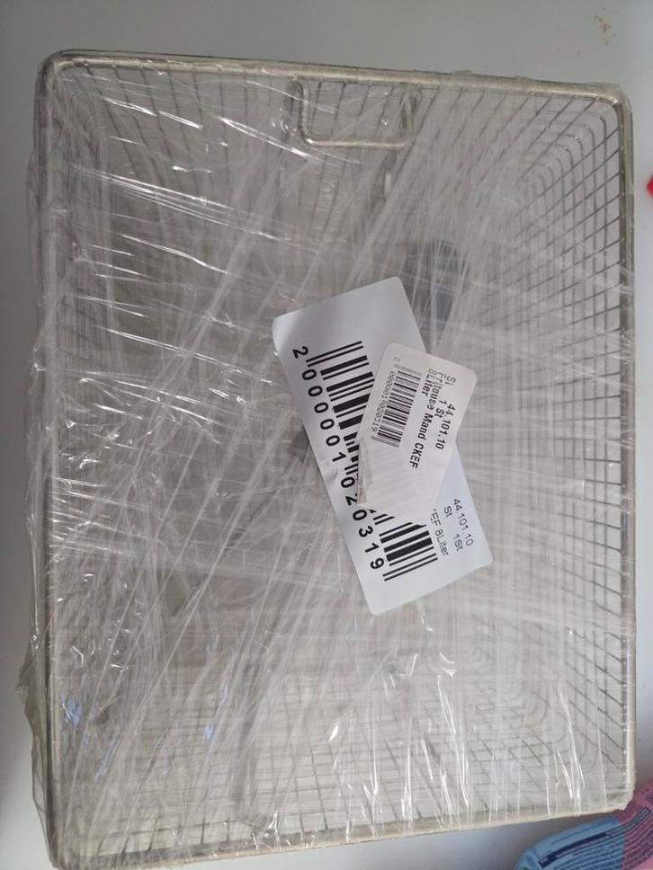 Paniers à frites Horeca - acier inoxydable - neufs (4x), Electroménager, Friteuses, Neuf, 4 litres ou plus, Friteuse duo, Enlèvement