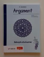 Argument 5-6 - beknopte stochastiek leerboek (van in), Boeken, Schoolboeken, Ophalen, ASO, Nieuw, Van In