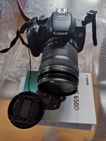 Canon EOS 650D + 18-135lens, Ophalen of Verzenden, Gebruikt, Canon