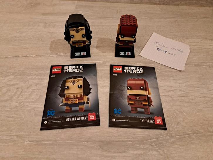 LEGO BrickHeadz DC 41598 en 41599 - eenmaal gebouwd, Kinderen en Baby's, Speelgoed | Duplo en Lego, Zo goed als nieuw, Lego, Complete set