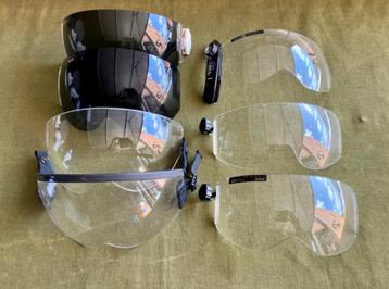 Jet & Helicopter Helmet Visors 7 pièces, d'occasion, Envoi