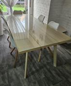 eettafel met 6 stoelen  van ikea, Huis en Inrichting, Ophalen, Gebruikt, Glas, 50 tot 100 cm