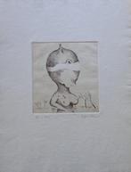 YVES RHAYE / VROUWELIJK FIGUUR / ZW-W ETS / 52x39cm / SIG, Antiek en Kunst, Ophalen of Verzenden