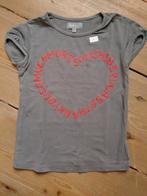 Grijze T-shirt met hart, JBC, maat 110, goede staat, Meisje, Gebruikt, Ophalen of Verzenden, Shirt of Longsleeve