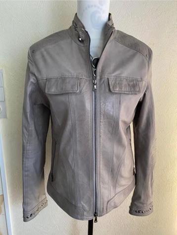 Leren jas Made in Italy maat 46 small beschikbaar voor biedingen