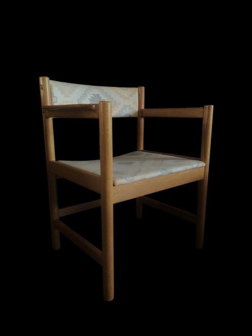 Prachtige vintage eiken Borge Mogensen design armchair stoel, Maison & Meubles, Accessoires pour la Maison | Autre, Utilisé, Enlèvement ou Envoi
