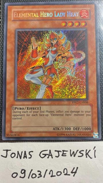 Elemental Hero Lady Heat (Secret - PP02-EN008) beschikbaar voor biedingen