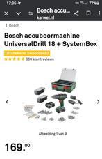 Bosch 18v boor schroef *complete set 70€laatste minium pr", Bricolage & Construction, Outillage | Foreuses, Comme neuf, Foreuse et Perceuse