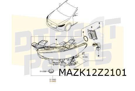 Mazda 3 (3/19-) Koplamp Links (LED/adaptief) Origineel! BCPW, Auto-onderdelen, Verlichting, Mazda, Nieuw, Verzenden