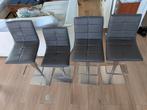 4 barstoelen te koop - Italiaans design (merk: Natisa), Ophalen, Zo goed als nieuw, In hoogte verstelbaar