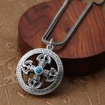 Vajra bescherming talisman - 925 Zilver, Verzenden, Nieuw, Kruis of Symbool, Zilver
