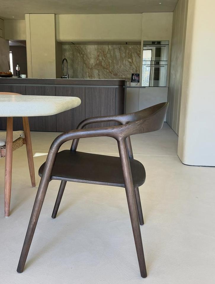 design stoel , betaalbaar , notelaar kleur , japandi, Maison & Meubles, Chaises, Neuf, Cinq, Six Chaises ou plus, Brun, Enlèvement