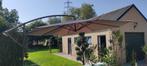 Zweefparasol 300 x 300 cm inclusief zware voet en hoes, Ophalen, Gebruikt, 3 tot 4 meter, Zweefparasol