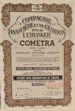 Cometra - Compagnie Financière Africaine - 1962, Ophalen of Verzenden, 1950 tot 1970, Aandeel