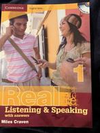 Cambridge English Skills Real Listening and Speaking 1 + CD, Boeken, Schoolboeken, ASO, Cambridge, Ophalen of Verzenden, Engels