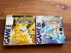 Gameboy Pokémon blue + Pokémon yellow, Games en Spelcomputers, Games | Nintendo Game Boy, Vanaf 7 jaar, 1 speler, Zo goed als nieuw