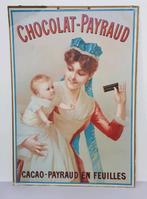 Panneau publicitaire Payraud en chocolat et cacao. Dimension, Comme neuf, Enlèvement ou Envoi, Panneau publicitaire