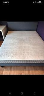 Bed Säbövik box spring 160x200. Met of zonder matras., Huis en Inrichting, Slaapkamer | Matrassen en Bedbodems, Ophalen, Zo goed als nieuw