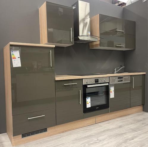UITVERKOOP! Keukenblok LAVA 280cm HOOGGLANS + Werkblad NIEUW, Huis en Inrichting, Keuken | Complete keukens, Nieuw, Enkelwandige keuken