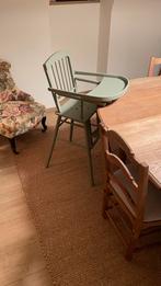 Retro kinderstoel lichtgroen, Enlèvement, Comme neuf, Autres types, Plateau amovible