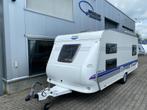 Hobby De Luxe 495 UK STAPELBED VOORTENT INCLUSIEF STALLING, Caravans en Kamperen, Caravans, Schokbreker, Rondzit, Hobby, Bedrijf