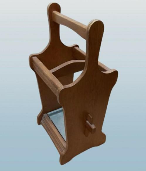Paraplubak hout met afdruipplaat, Huis en Inrichting, Woonaccessoires | Paraplubakken, Zo goed als nieuw, Hout, Ophalen of Verzenden