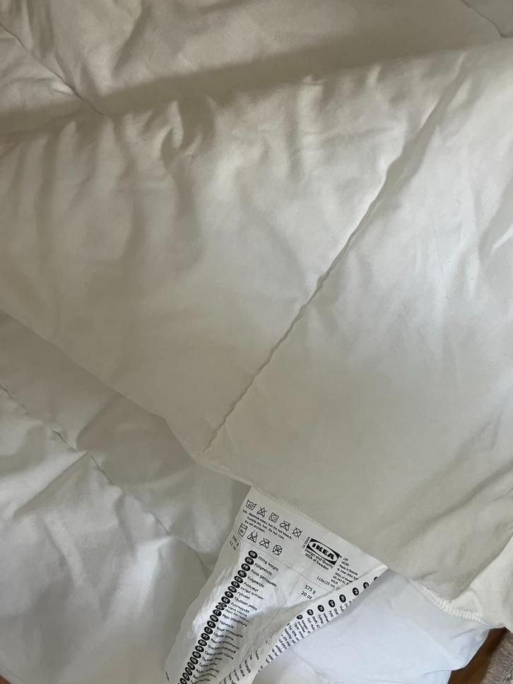 Peuterdekbed, wit, 110x125 cm, Kinderen en Baby's, Kinderkamer | Beddengoed, Zo goed als nieuw, Deken of Dekbed, Wit, Jongetje of Meisje