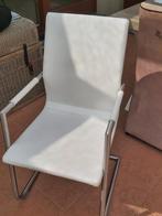 4 witte keukenstoelen, Huis en Inrichting, Ophalen, Gebruikt