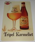KARMELIET BIER : Bord Karmeliet Tripel Abdijbier - Anno 1679, Verzamelen, Biermerken, Verzenden, Nieuw, Reclamebord, Plaat of Schild