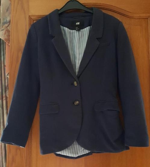 H&M - Blazer/Jasje - donkerblauw - maat 38 - € 2.50, Kleding | Dames, Jasjes, Kostuums en Pakken, Gedragen, Jasje, Maat 38/40 (M)