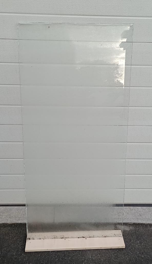 Vlak glas, Doe-het-zelf en Bouw, Glas en Ramen, Gebruikt, Overige typen, 120 tot 160 cm, Minder dan 80 cm, Ophalen